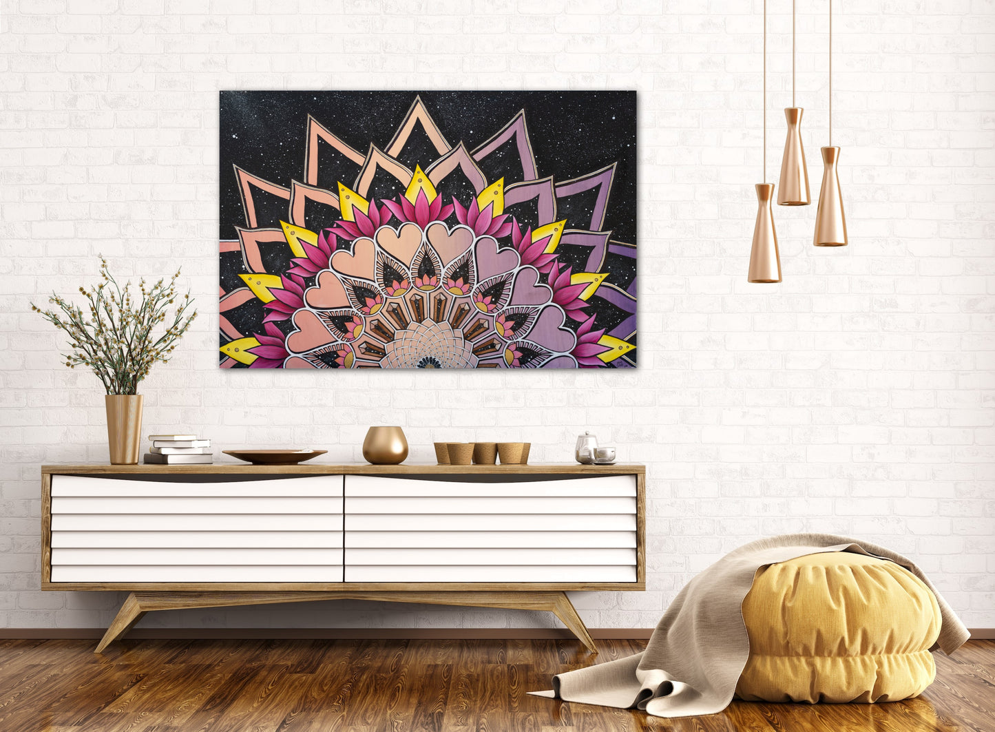 Cosmic Flower Mandala - Original