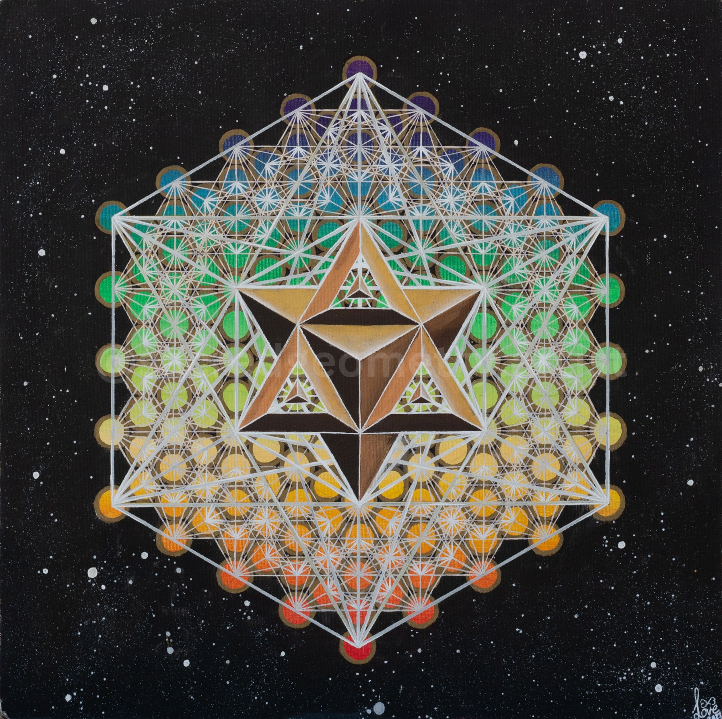 The Upgraded Merkaba - Original Canvas