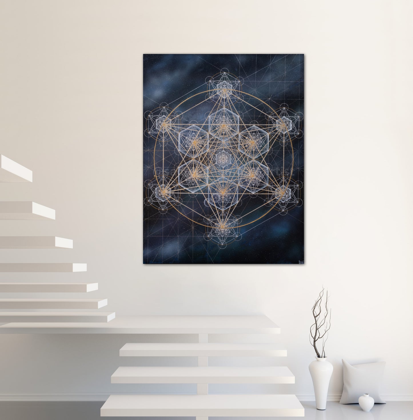 The Fractal of Metatron's Cube Fine Art Print