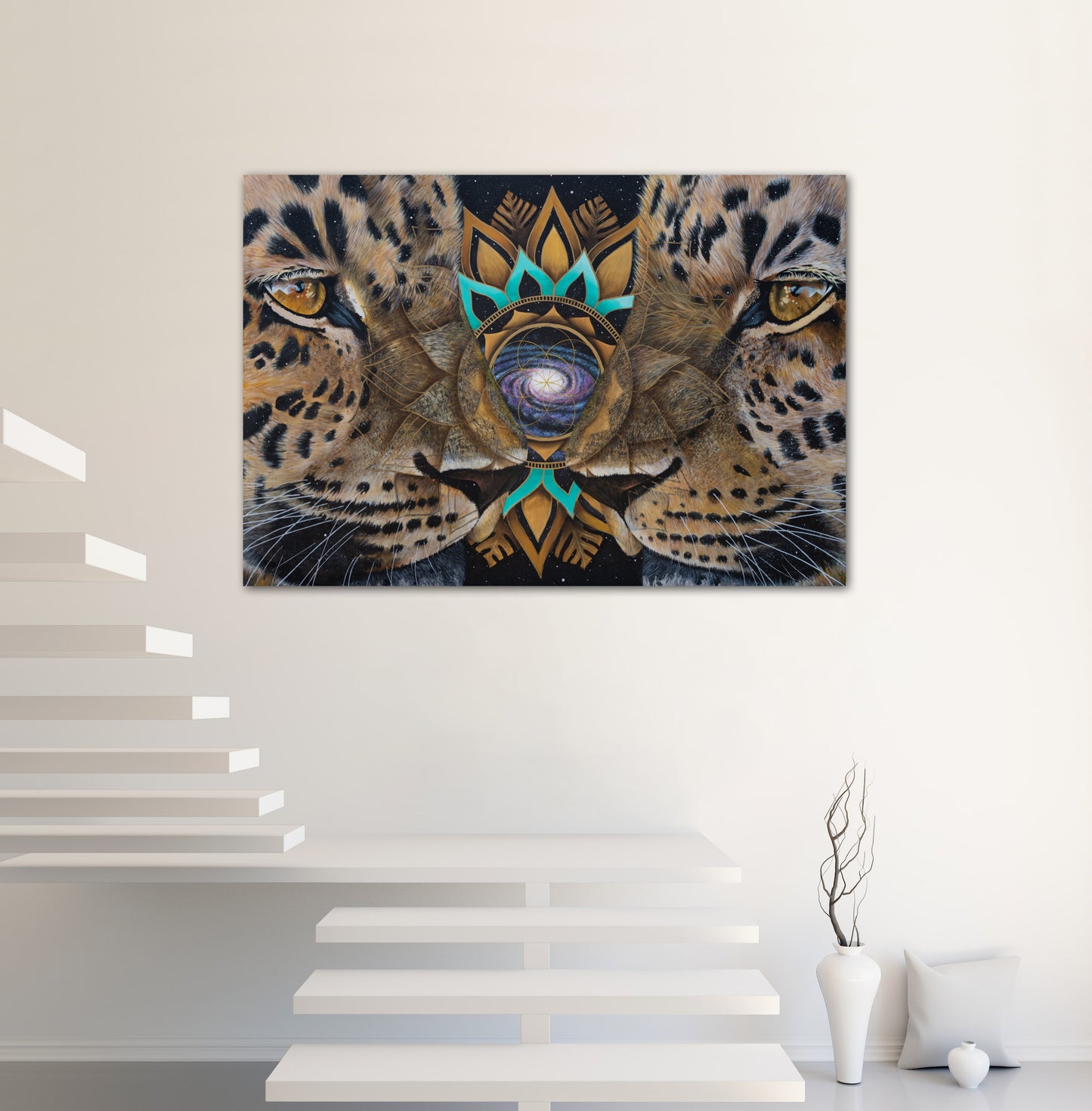 Namaste - The Cosmic Leopards 💜 Original Piece