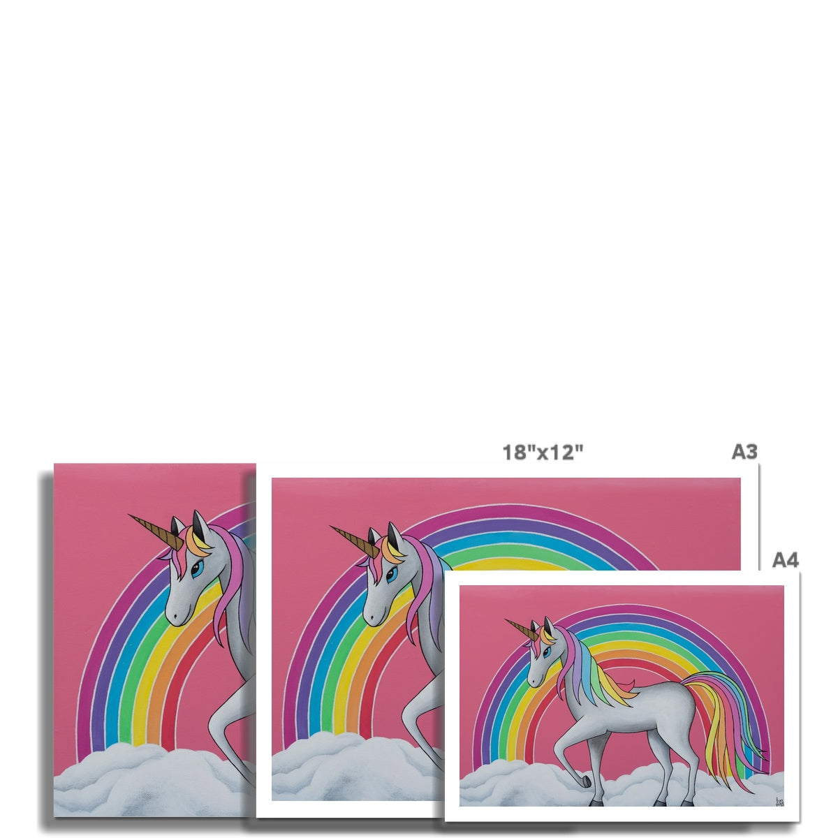 Rainbow Unicorn Fine Art Print