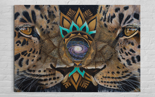 Namaste - The Cosmic Leopards 💜 Original Piece