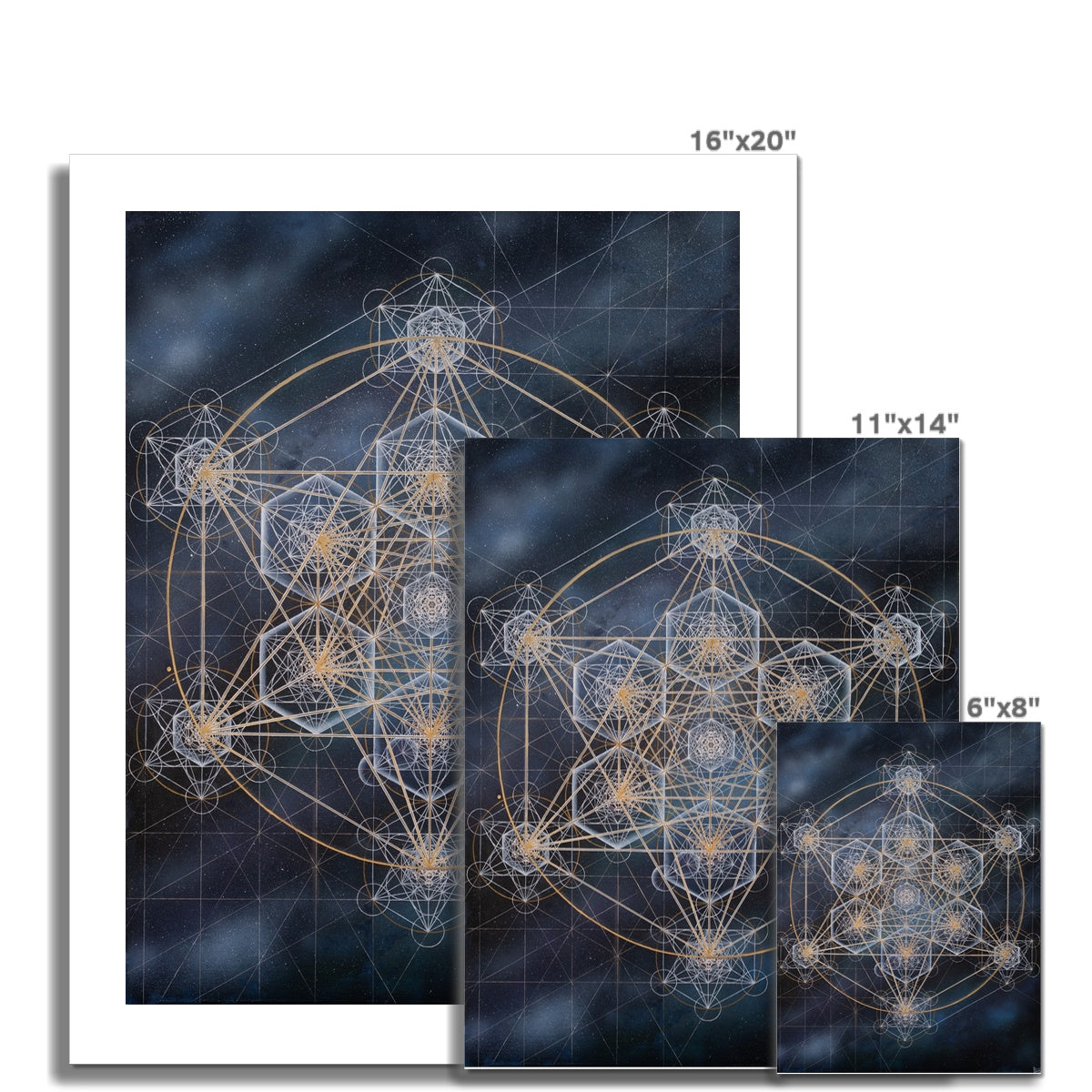 The Fractal of Metatron's Cube Fine Art Print